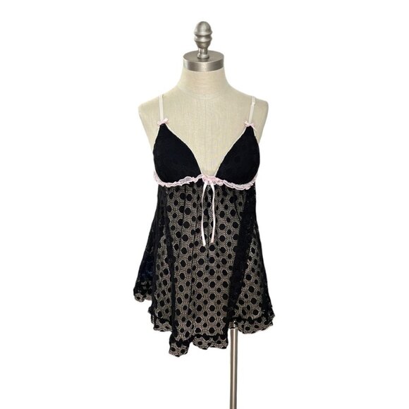 Linea Donatella Other - Linea Donatella Babydoll Nightie Intimate Chemise Sexy Lace Sheer Small
